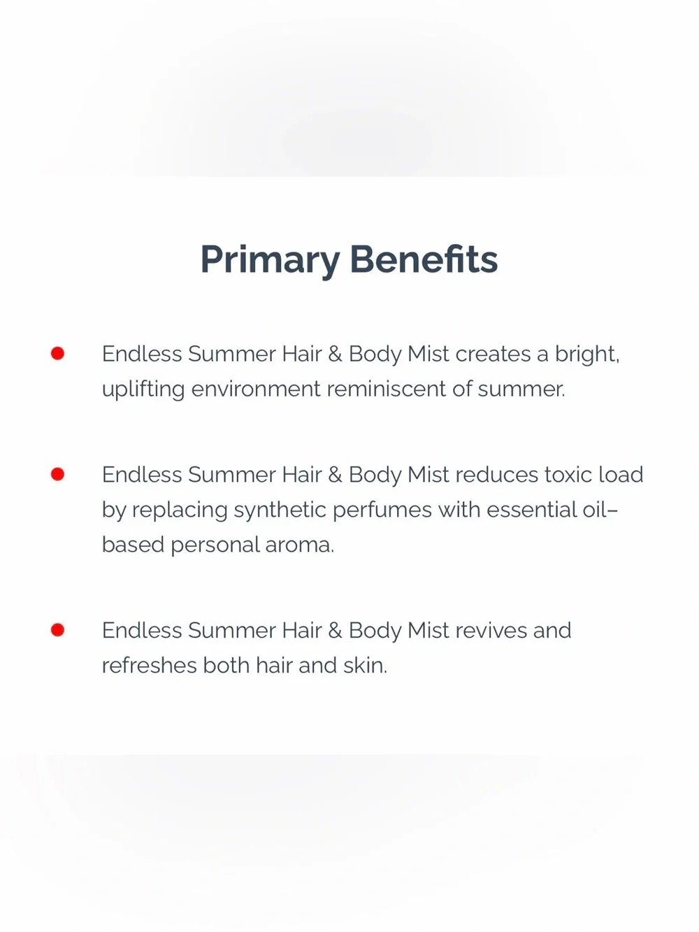 Doterra Endless Summer Hair & Body Mist — Coral Orange Bottle, 3.4 oz / 100ml